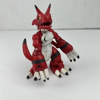 Figura de acción Growlmon 2001 Bandai Digimon 4,5" juguete Digi Warriors Foto 1 de 4