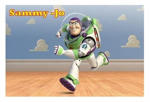 Buzz Lightyear Toy Story - PERSONALISED WITH YOUR NAME - laptop Sticker -97 - Picture 1 of 12