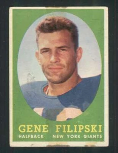 1958 Topps #1 Gene Filipski NM/NM+ RC Rookie NY Giants 71401 - Picture 1 of 2