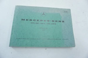 1970 MERCEDES-BENZ    W115   220  220D   ,  OWNERS  MANUAL CATALOG < C > - Bild 1 von 7