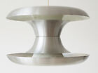 LUSTRE SUSPENSION LAMPE SCANDINAVE 1960 ACIER BROSSE 60S VINTAGE ANNEES 60'S