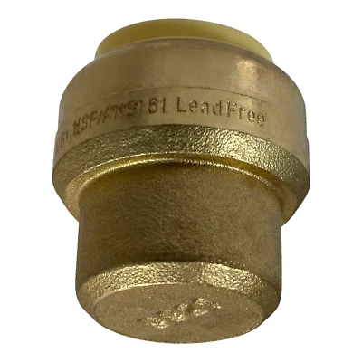 20 Pack XFITTING Push Fit Cap, 3/4", Push-To-Connect End Cap Plug, Brass