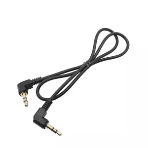 Jack Male Stereo Cable 50cm 100cm 90 Degree Right Angled 3 Pole 3.5mm For Phones - Picture 1 of 8