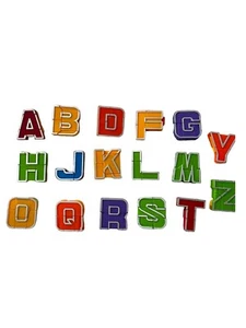 Vtg ALPHA-BOTS Transforming Letters Robots Mattel 1985 17 Replacement Letters - Picture 1 of 11