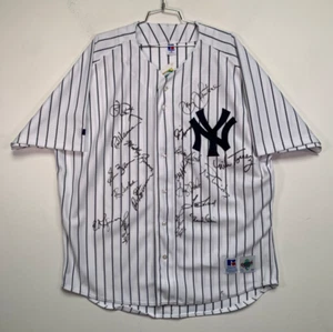 1977-78 New York Yankees World Series team signed jersey AMCo COA 19911 - Picture 1 of 7