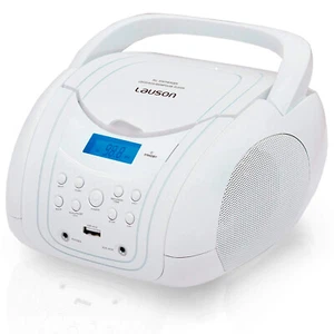 Reproductor CD Lauson CP756 - Boombox Blanco Usado **Sin embalaje original** - Imagen 1 de 4
