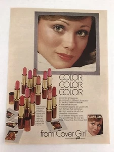 Cover Girl Lipstick Vtg 1974 Print Ad - Picture 1 of 4