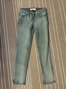 LEI Girls Green Kate Low Rise Skinny Stretch Adjustable Waist Jeans Sz 8 - Picture 1 of 4