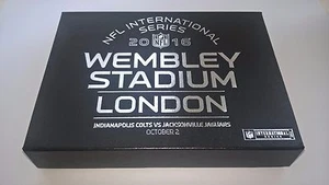 NFL JACKSONVILLE JAGUARS V INDIANAPOLIS COLTS LONDON WEMBLEY 2016 PIN BADGE SET - Picture 1 of 3