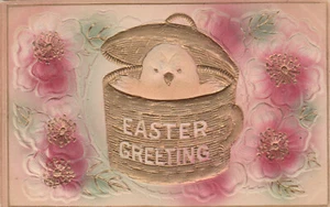 Vintage Postkarte 1900er / Edwardianische Ära Ostern - Bild 1 von 2