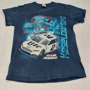 KESLOWSKI NASCAR HERREN VINTAGE BLAU TEAM PENSKE MILLER LITE #2 T-SHIRT GRÖSSE MEDIUM - Bild 1 von 7