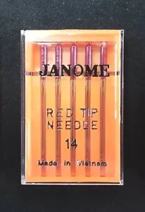 Genuine Janome Needle "Red Tip" Size: 14/90 5/Pack - Picture 1 of 1