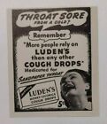 1947 Luden's Cough Drops Advertisement