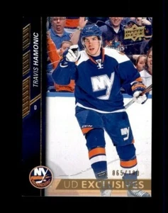 2015-16 Upper Deck Exclusives #123 Travis Hamonic 065/100 (ref 105951) - Picture 1 of 1