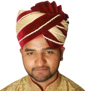 Men Hat Top Safa Indian Handmade Banarasi Silk Sherwani Pagri Traditional Turban - Picture 1 of 7