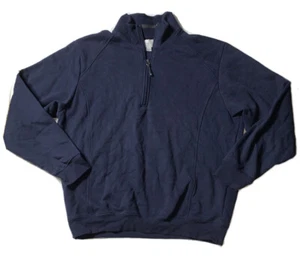Preowned-Cutter & Buck Cowlneck Pullover Douglas Half-Zip Sweater Mens (Size XL) - Picture 1 of 6
