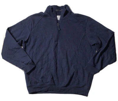 Preowned-Cutter & Buck Cowlneck Pullover Douglas Half-Zip Sweater Mens (Size XL) - Image 1 of 4