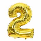 Number 2 Two Gold 38" 95cm XXLarge Foil Balloon Birthday Party Decoration 13