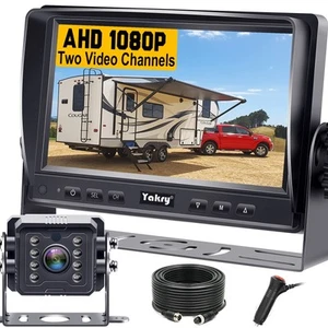 Wohnmobil Rückfahrkamera Plug and Play - keine Verzögerungen 7 Zoll HD 1080P Rückfahrkamera mit... - Bild 1 von 7