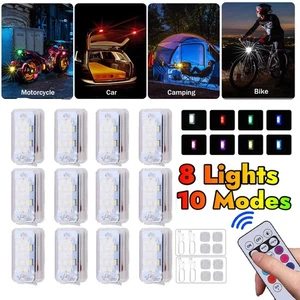 Luces Estroboscópicas LED Inalámbricas con Control Remoto Impermeable para Corredores Moto Bicicleta - Imagen 1 de 16