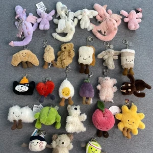 Jellycat Bag Charm Key Rings - Cute Soft Plush Key Ring Various collections - Picture 1 of 39