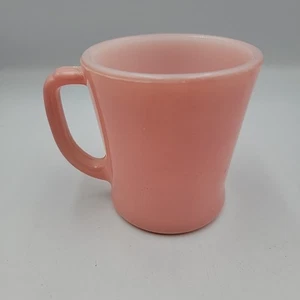 Vintage Fire King ROSA D-Griff BECHER Kaffeetasse Milchglas Anker HOCKING 8 Unzen - Bild 1 von 6