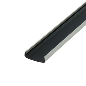 2414-Bru/C Gebürstetes Chrom 3/4" ABS und Mylar Kunststoff U-Kanal/C-Kanal - Bild 1 von 6