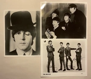 3 Beatles 8”x10” Publicity Press Photos McCartney One Signed in Facsimile - Picture 1 of 4