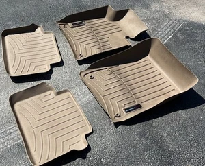 WeatherTech FloorLiner for 2006-2006 BMW 325i - 1st And 2nd Row Set Of 4, Tan🛞 - Foto 1 di 16