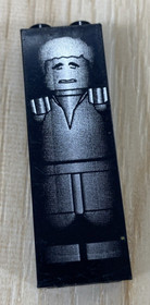 Lego 2454ps5 Han Solo Frozen in Carbonite 1x2x5 Black Brick (10123, 7144, 4476)