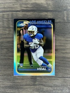 2024 Topps Chrome #265 Kimani Vidal Refractor Rookie Card Los Angeles Chargers - Picture 1 of 2