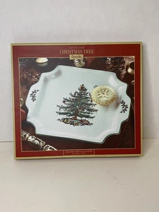 Spode Christmas Tree Square Handled Platter 12.5” - Picture 1 of 6