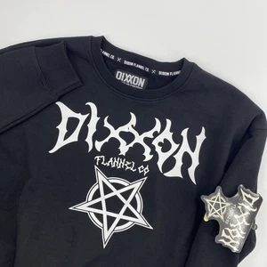 Dixxon Flannel Sweatshirt Mens XL Black Ground Up Customs Pentagram Metal NEW - Picture 1 of 9
