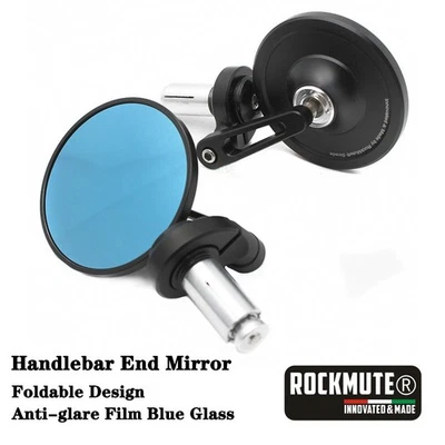 Cafe Racer Black Round End Bar Side Mirrors For SCRAMBLER 1100 350 250 XDIAVEL/S - Image 1 of 4