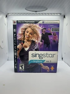 SingStar Vol. 2 Microphones PS3 (PlayStation 3) 2-Pack With USB Adapter NO GAME - Picture 1 of 2