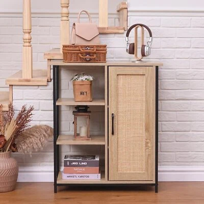 27 in Buffet Sideboard Cabinet with Storage Farmhouse Wood Coffee Bar Cabinet - Image 1 of 4