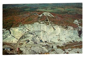 Postcard Granite Quarries Barre Vermont Aerial View - Picture 1 of 2