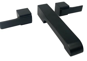 Delta Ara Wall Mount Lavatory Faucet Trim Matte Black T3567LF-BLWL DING - Imagen 1 de 24
