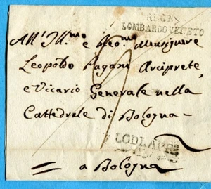 18.. LODI stampatello + DATA + fregio su lettera + segno di tassa (501671) - Imagen 1 de 1
