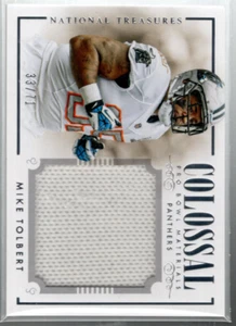 2014 National Treasures Colossal Pro Bowl Materials #12 Mike Tolbert Jersey /71 - Picture 1 of 2