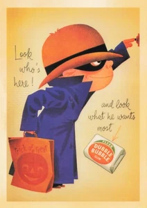 Postcard Halloween Advertising Trick or Treat Dubble Bubble Gum 4x6 Modern Print - Picture 1 of 2
