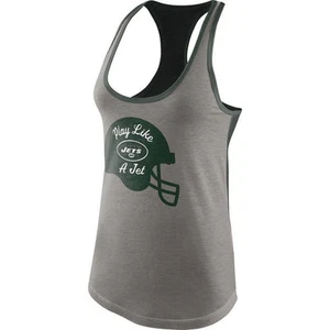 NEW Womens New York Jets Nike Gray Helmet Tank Top XL NFL sleeveless logo team - Picture 1 of 5
