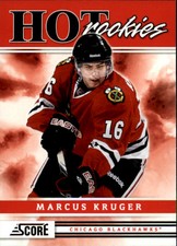 2011-12 Score Chicago Blackhawks Hockey Card #504 Marcus Kruger HR Rookie