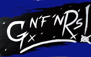 Guns N' Roses Use Your Illusion Acrylic Painting Canvas art new dark blue raw  - Bild 1 von 1