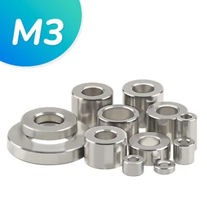 M3 Stainless Steel Spacers Bush Standoffs 6mm - 8mm OD Round Thick Washers - Picture 1 of 6