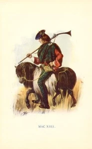 CLAN MacNeil, stampa originale 1899 di R R. McIan: SCOZIA, CLAN SCOZZESI - Foto 1 di 1