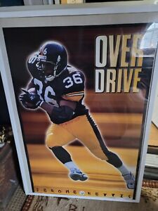 vintage Jerome Bettis Over Drive full size poster Pittsburgh Steelers