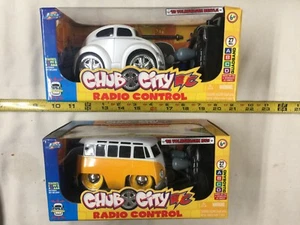 Jada Toys Chub City RC Remote Radio Control VW Volkswagen Beetle & Bus New Rare - Picture 1 of 7