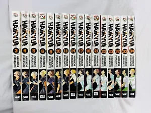 Haikyuu Manga Lotto di 16 (3-6,9-11,14,17,18,21-23,32-34) Inglese Shonen Jump Viz - Foto 1 di 3