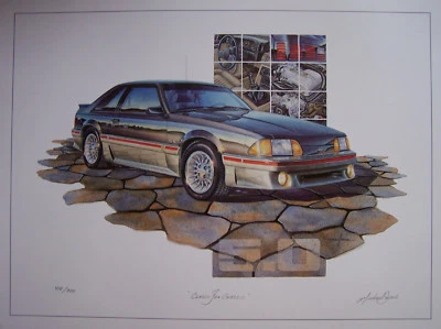 Ford Mustang GT 1989 hatchback art 5,0 carrocería Fox 5 velocidades Cobra 302 1988 Man Cave Foto 1 de 4